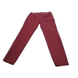 Marie Claire Womens Burgundy Red Dark Wash Skinny Jeans Size 15​​​​